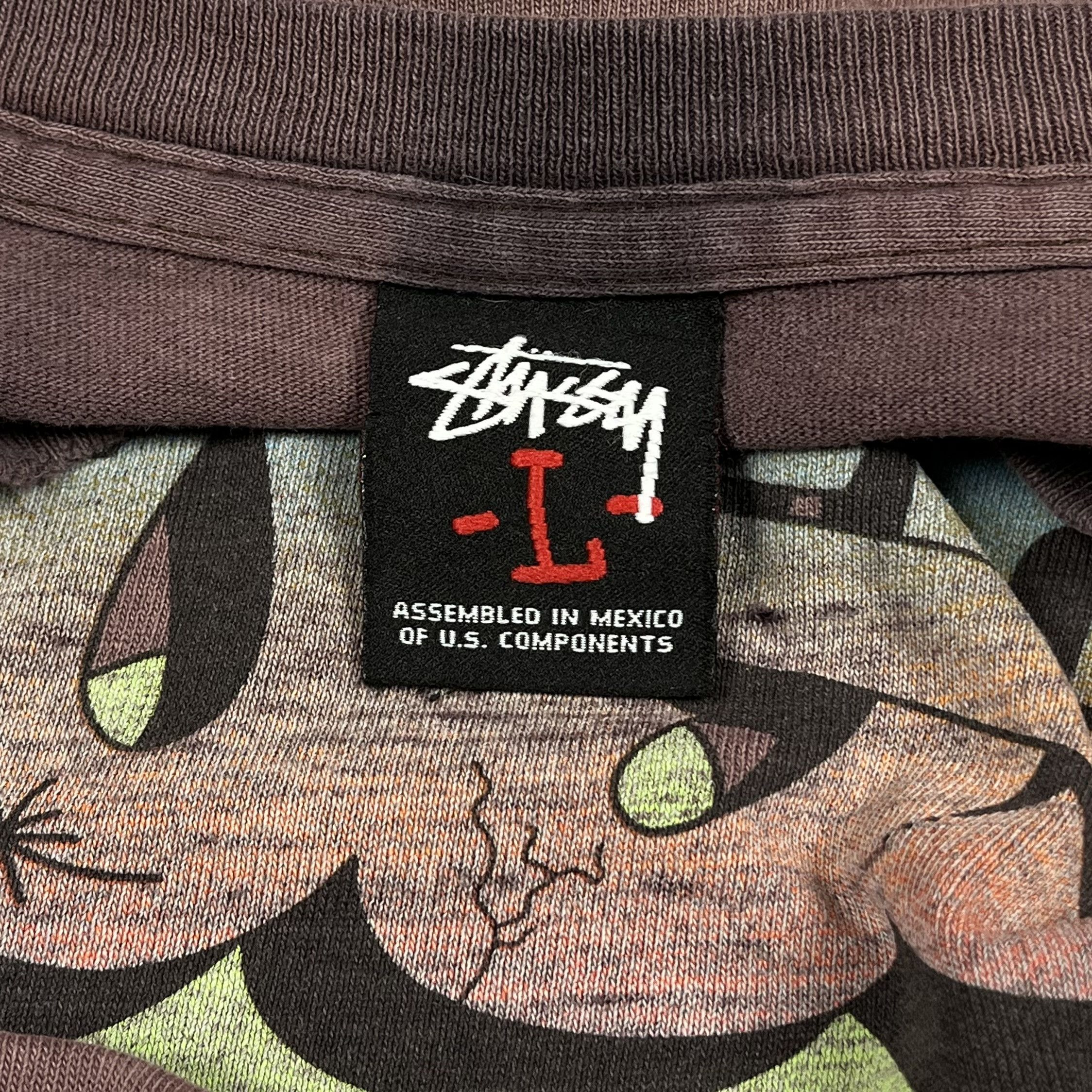 Stussy Vintage Stussy Graffiti Sunfaded Brown T Shirt 2000’s Size US L / EU 52-54 / 3 - 13 Thumbnail