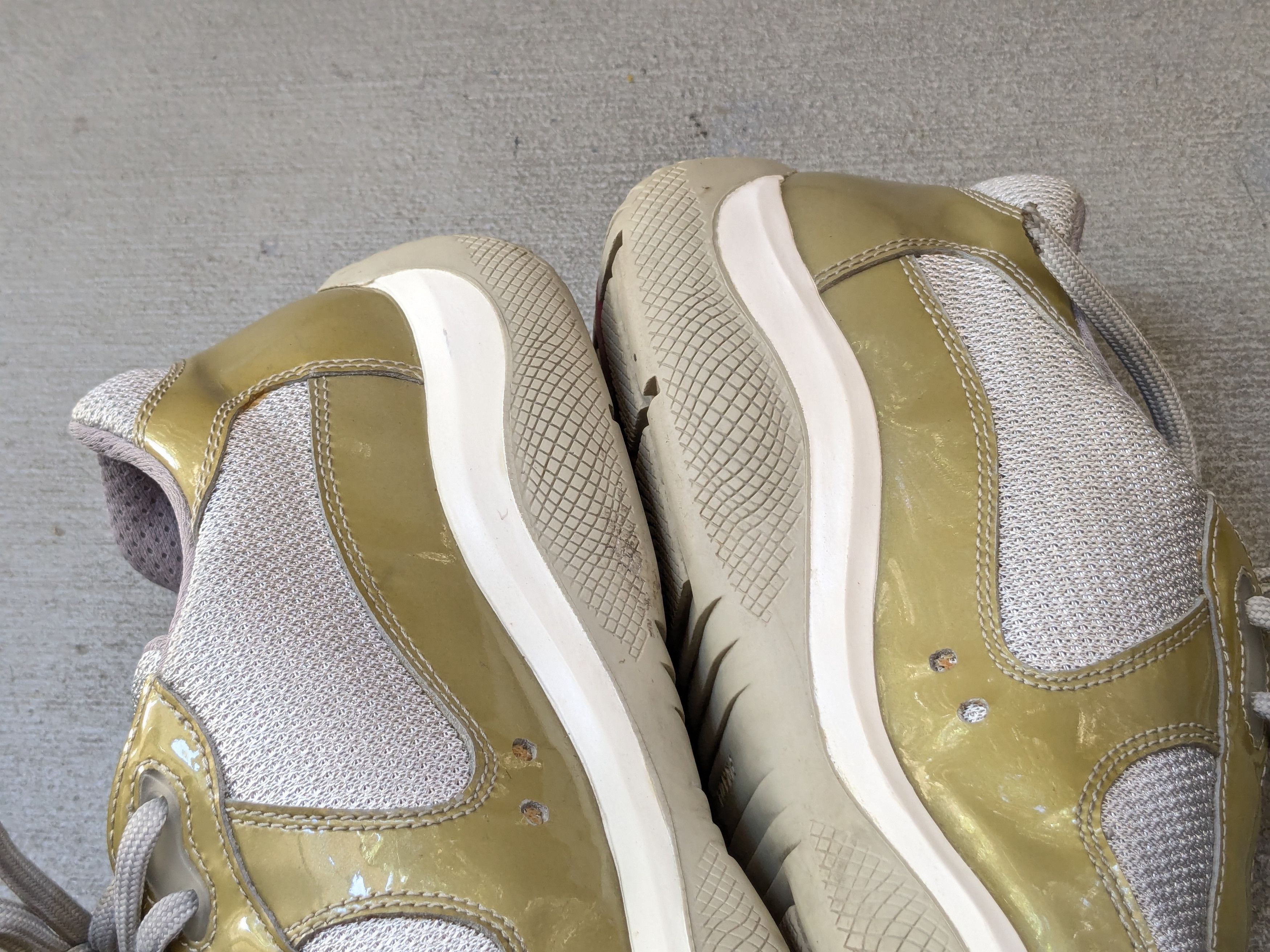 Prada Prada America's Cup Olive Green 11 Patent Leather Silver Low Size US 11 / EU 44 - 10 Thumbnail