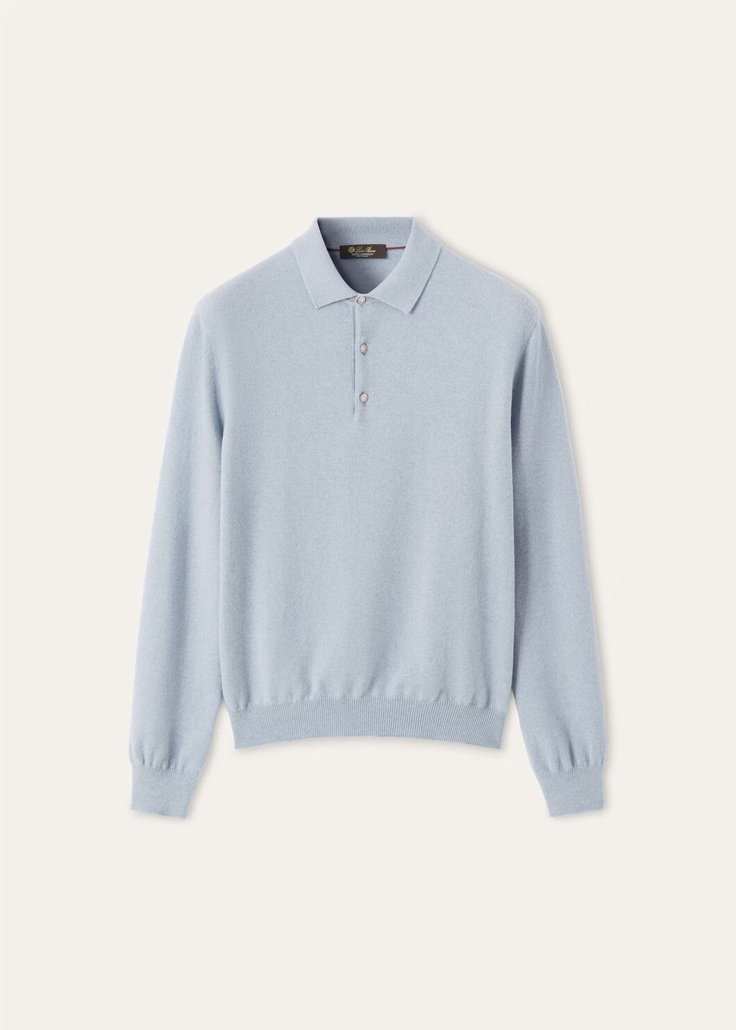 Loro Piana os11x0226 FAO9748 Classic Polo Shirt in Iced Snow Melange Size US XL / EU 56 / 4 - 1 Thumbnail