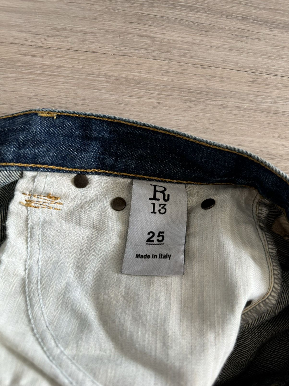 R13 R13 Jane Wide Leg Denim Size 25" / US 0 / IT 36 - 7 Thumbnail