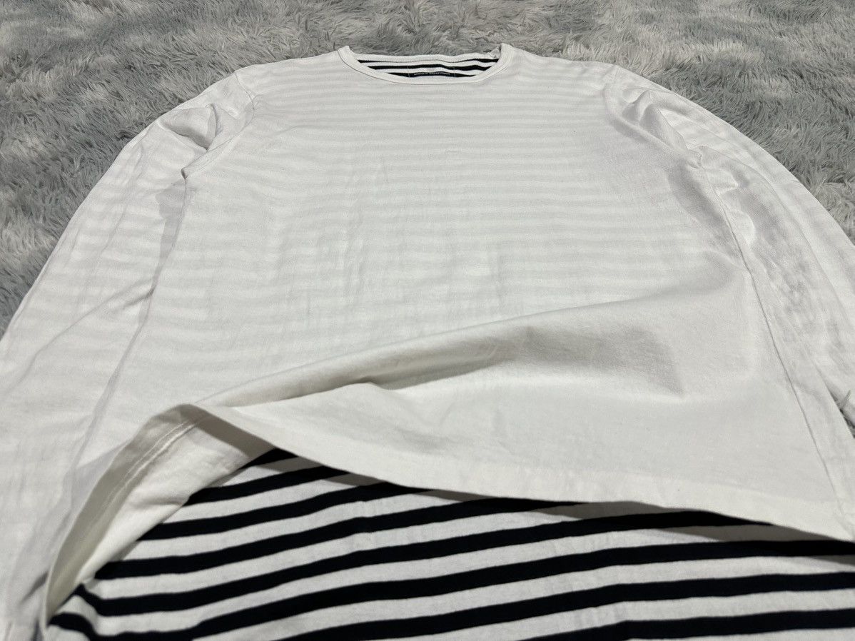 uniform experiment 🔥Y2K Uniform Experiment Double Layer Striped Ls Shirt Size US L / EU 52-54 / 3 - 3 Thumbnail