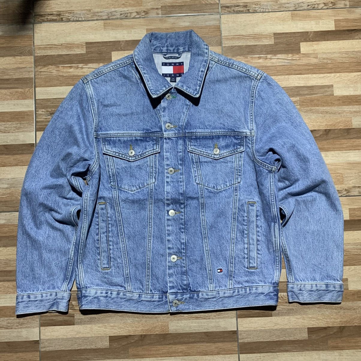Tommy Jeans TOMMY Jeans 90s Capsule Denim Jacket With Back Sailing Logo Size US S / EU 44-46 / 1 - 2 Thumbnail