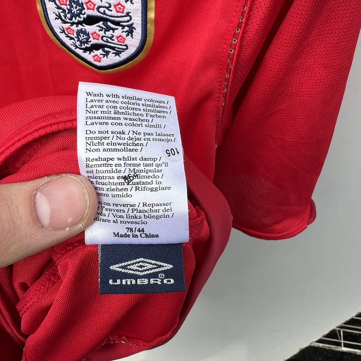 Vintage England jersey (T-Shirt ) vintage Size US M / EU 48-50 / 2 - 7 Thumbnail