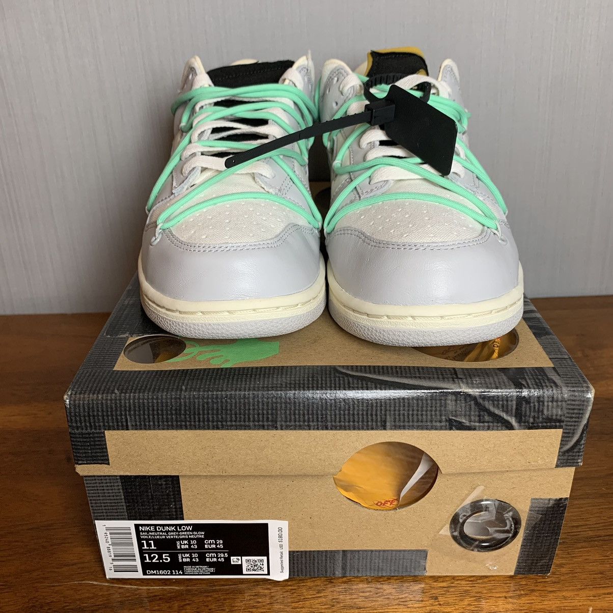 Nike × Off-White Off-White Nike Dunk Low Lot 4 Size US 11 / EU 44 - 4 Thumbnail