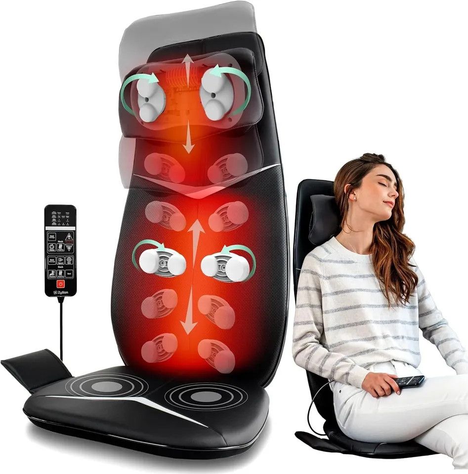 Other Zyllion Shiatsu Neck and Back Massager with Heat for Chair - Size ONE SIZE - 1 Thumbnail