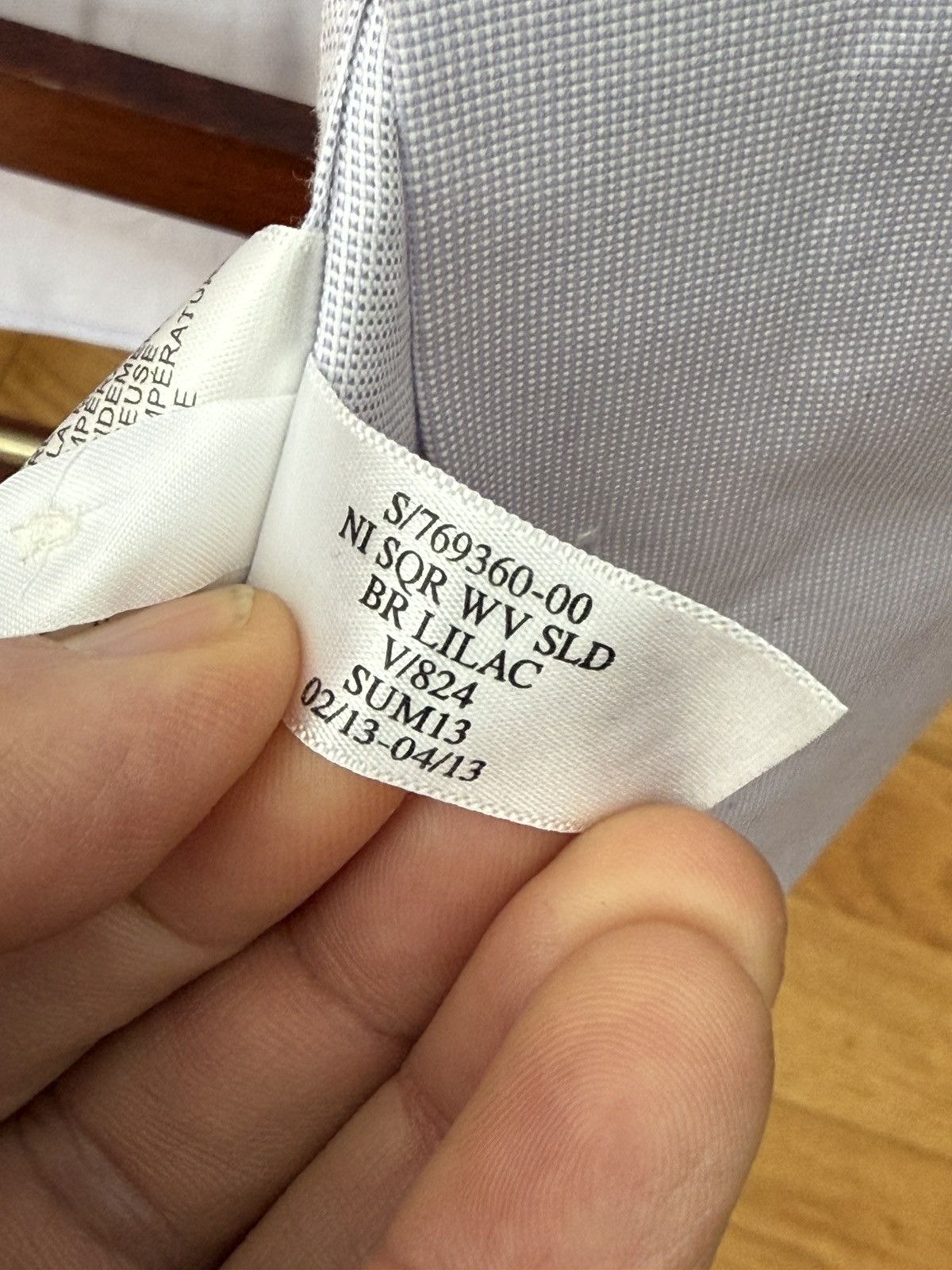 Banana Republic New Banana Republic lilac Dress Shirt with Subtle Pattern Size US L / EU 52-54 / 3 - 7 Thumbnail