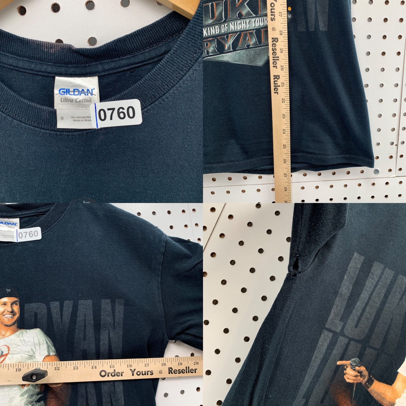 Vintage VINTAGE Luke Bryan Shirt Adult Small Black Music Tour Country Band 2010s Mens Size US S / EU 44-46 / 1 - 8 Thumbnail