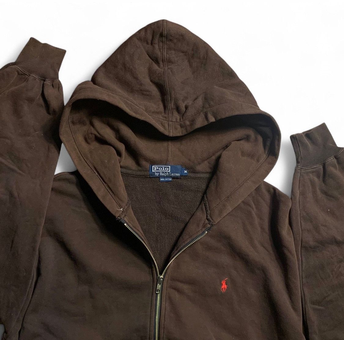 Polo Ralph Lauren Vintage 90s Polo Ralph Lauren Hoodie Baggy Zipper Size US M / EU 48-50 / 2 - 2 Thumbnail