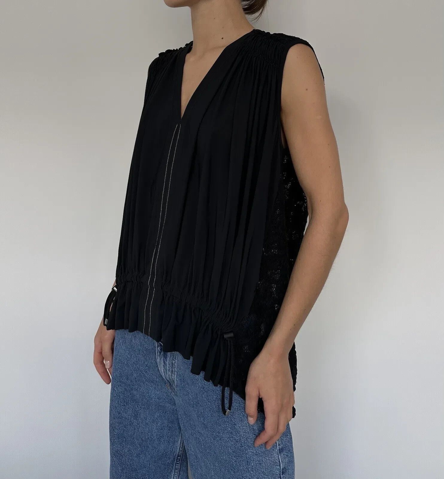 Other High Everyday Couture Gepur Back Tech Nylon Top Womens Size M / US 6-8 / IT 42-44 - 2 Thumbnail