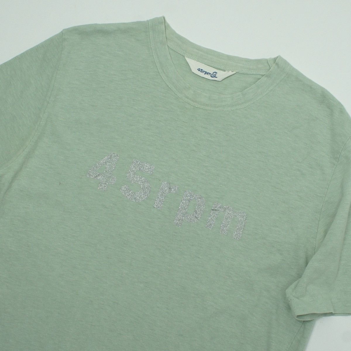 45rpm *NoTariff 45rpm Glitter Single Stitch Tee Size M / US 6-8 / IT 42-44 - 8 Thumbnail