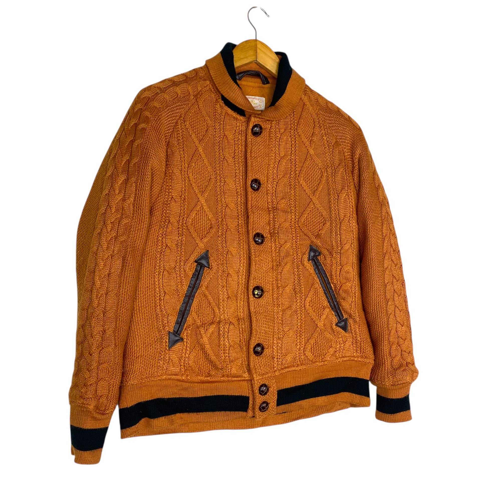 Japanese Brand 💥 Joey Factory Cableknit Button Cardigan Jacket Size US S / EU 44-46 / 1 - 3 Thumbnail