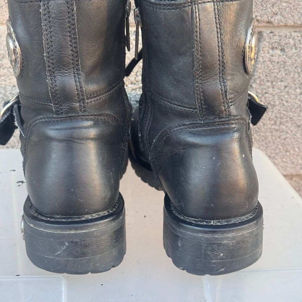 Harley Davidson Harley-Davidson Combat Moto Black Leather Boots Size 8 Size US 6 / IT 36 - 8 Thumbnail
