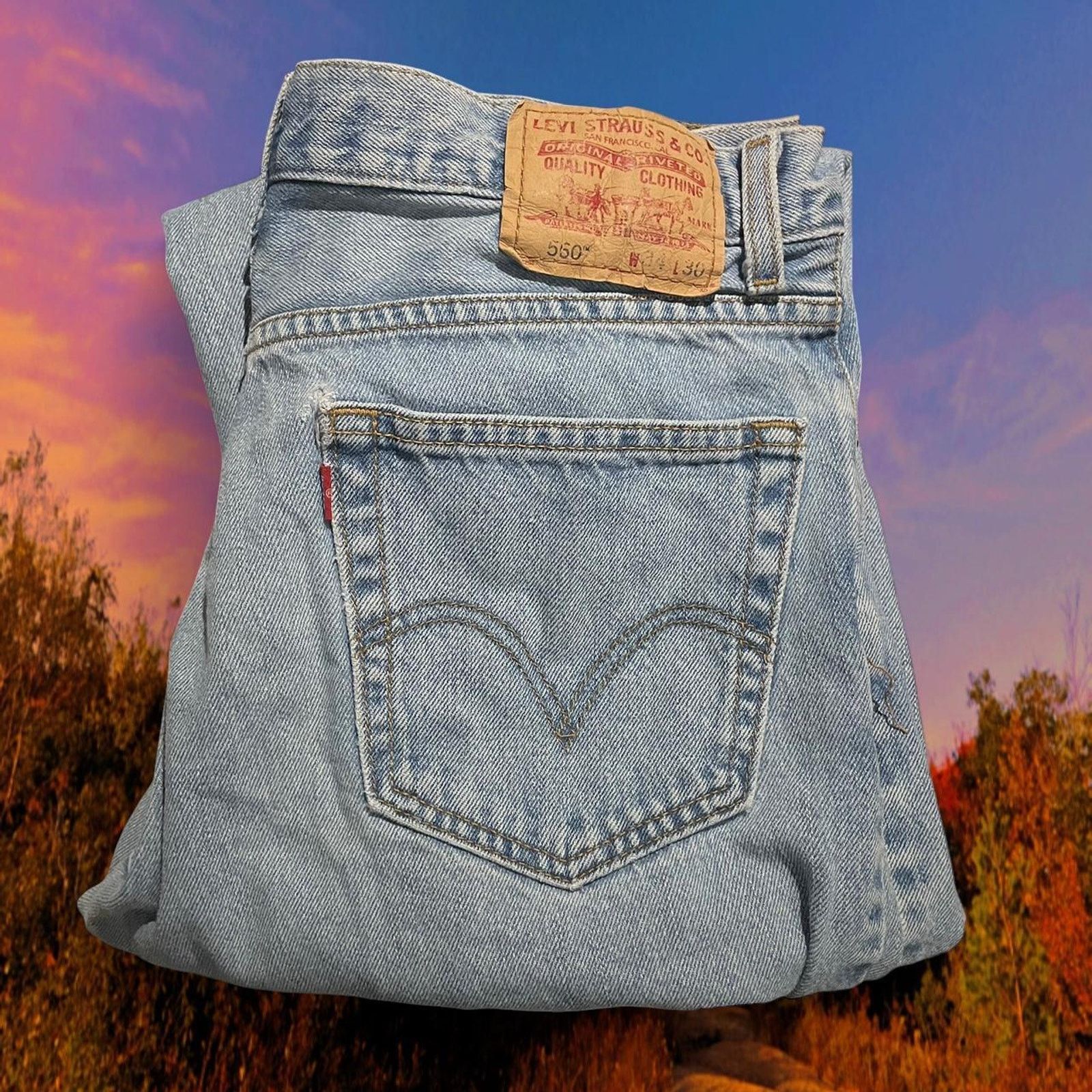 Levi's Levis 550 blue jeans Size US 34 / EU 50 - 1 Thumbnail