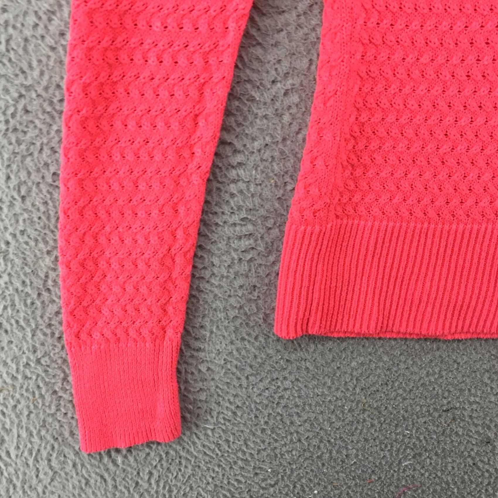 American Eagle Outfitters American Eagle Outfitters Sweater Shirt Womens M Pink Cotton Blend Long Sleeve Open Knit Pullover Size M / US 6-8 / IT 42-44 - 5 Thumbnail