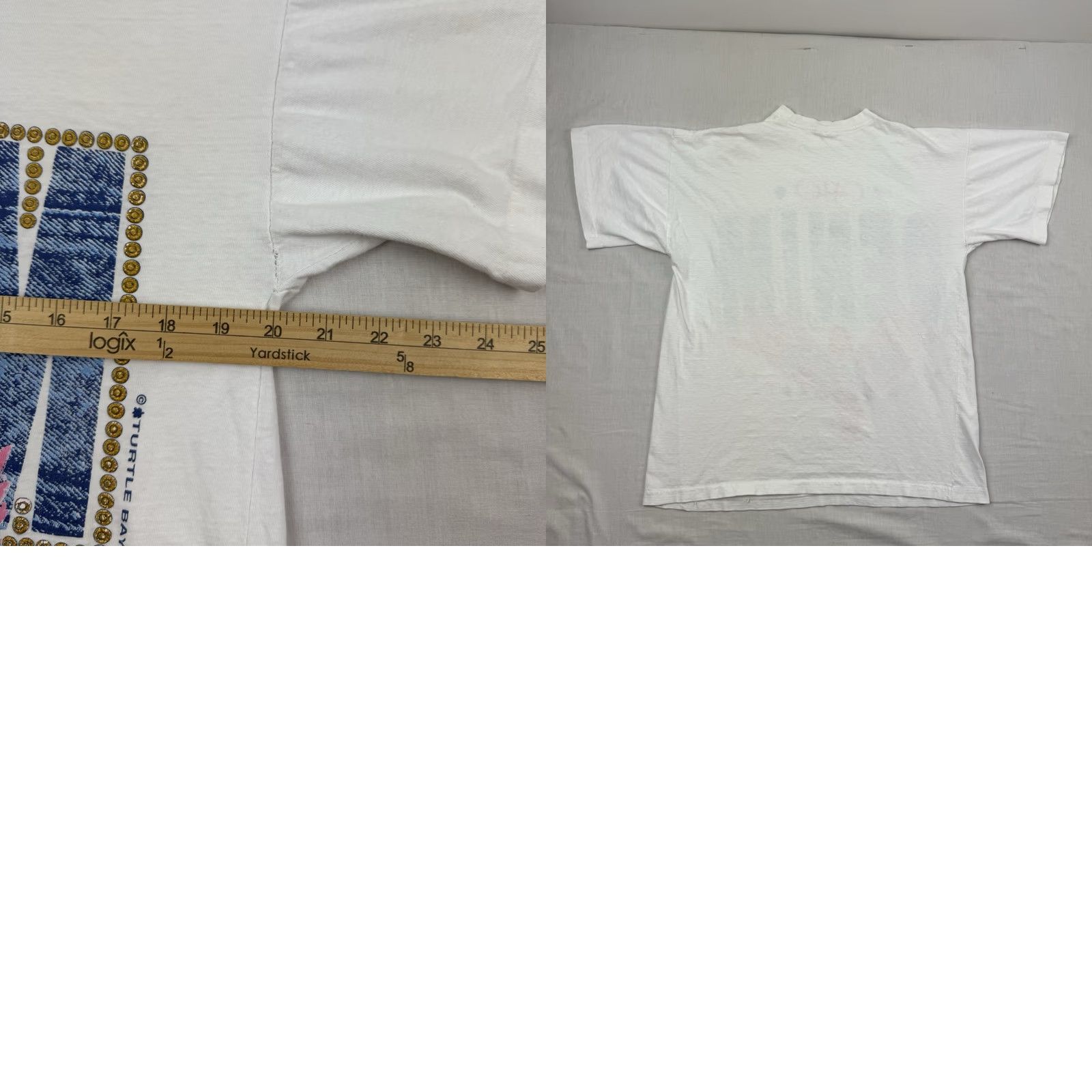 Vintage VINTAGE Cato T Shirt Womens M White 90s 80s Denim Days Hipster Comfort Regular Short Sleeve Crew Neck Size M / US 6-8 / IT 42-44 - 9 Thumbnail
