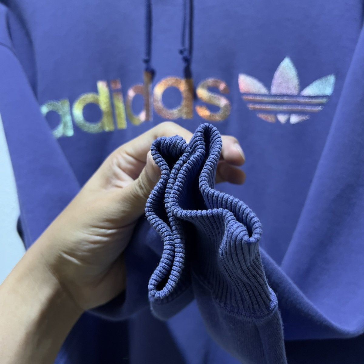 Adidas Adidas Hoodie Rainbow spellout Size US M / EU 48-50 / 2 - 5 Thumbnail