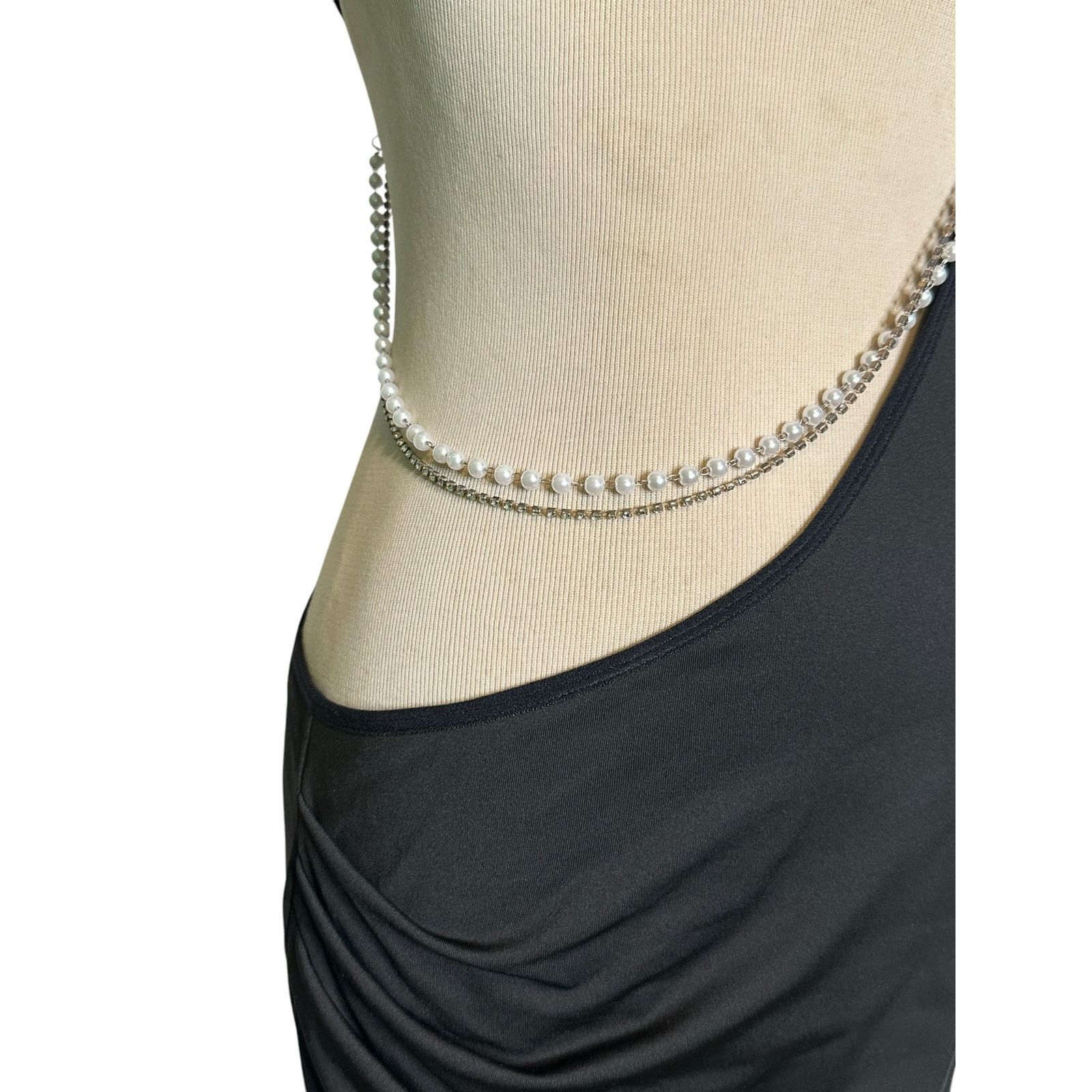 Shein SHEIN ICON Chain Detail Cut Out Waist Bodycon Dress Size 4 Size S / US 4 / IT 40 - 9 Thumbnail
