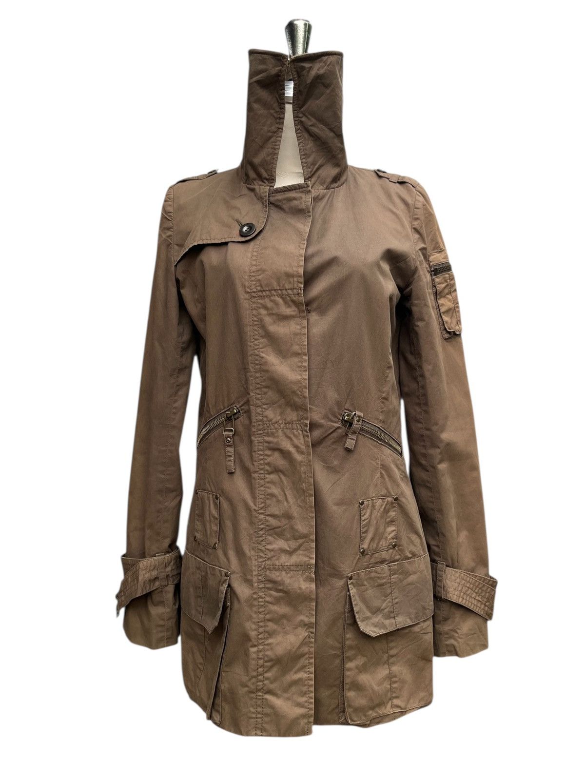 GOA GOA Utility Military Style Jacket Olive Size M / US 6-8 / IT 42-44 - 1 Thumbnail