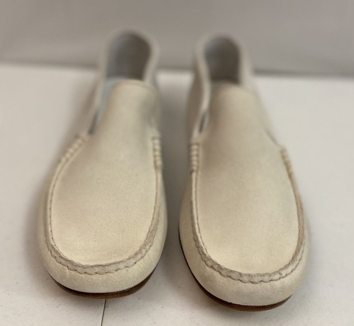 Maison Margiela Maison Margiela 22 🇮🇹 Off White Rubbed Suede Slip On 13 NEW Size US 13 / EU 46 - 15 Thumbnail