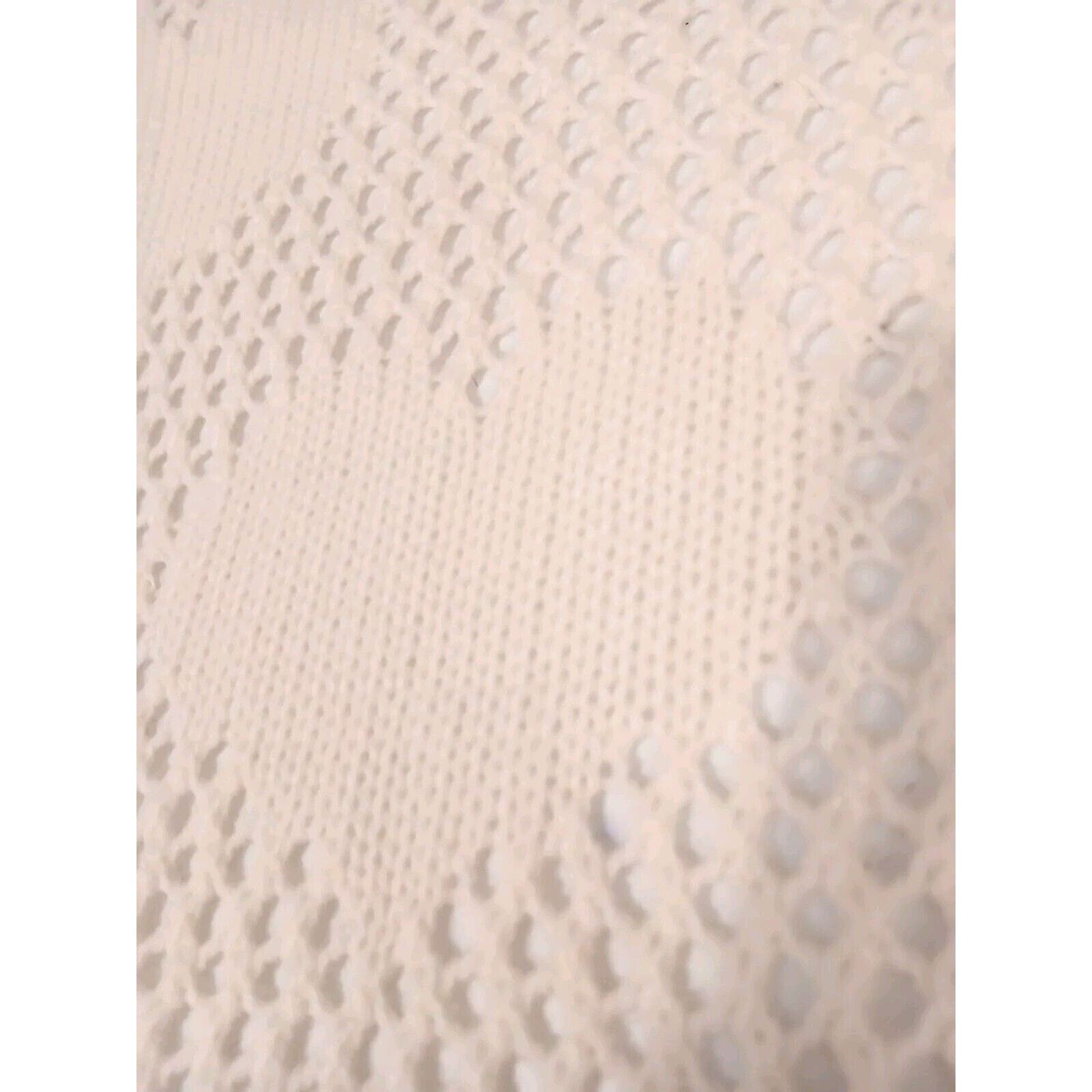 Other Takeout HEART Knit Cardigan Sz M Ivory Open Weave Bohemian Size M / US 6-8 / IT 42-44 - 11 Thumbnail