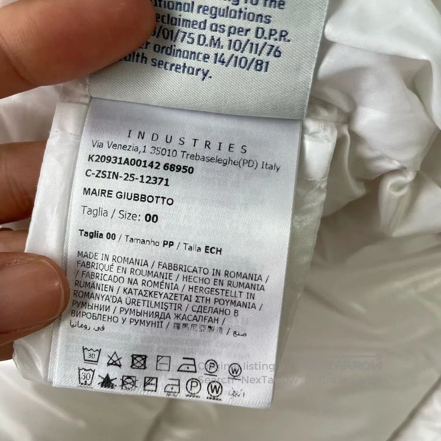 Moncler Moncler Maire White Down Jacket. Size XS / US 0-2 / IT 36-38 - 6 Thumbnail