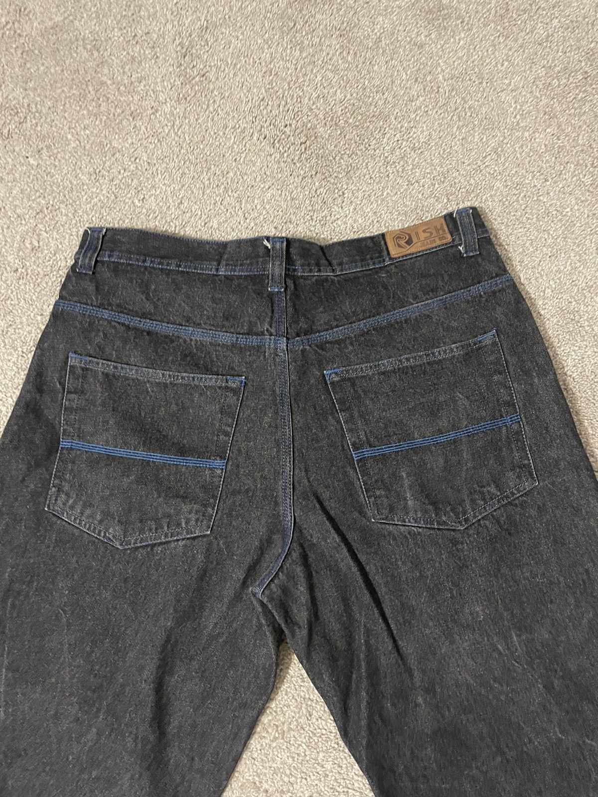 Vintage Vintage Y2K Risk Jeans Co Mens 40/32 Baggy Skater Style Size US 40 / EU 56 - 3 Thumbnail