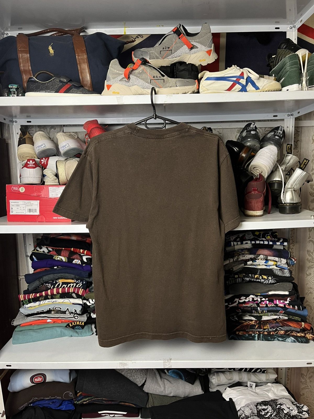 Nike Vintage Nike Brown T Shirt Cortez Big Logo Y2K Streetwear Size US M / EU 48-50 / 2 - 18 Thumbnail
