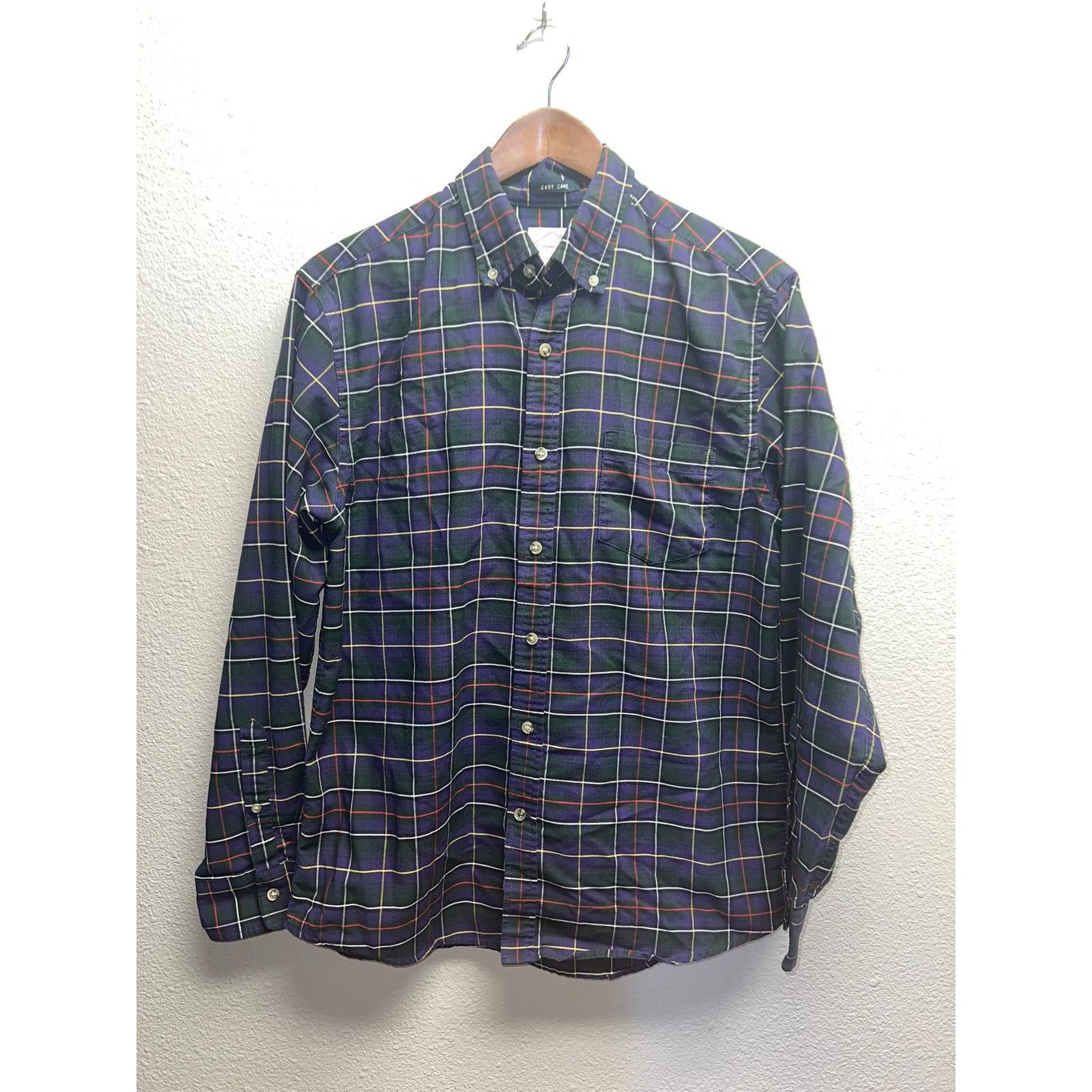 St. Johns Bay St Johns Bay Button Down Shirt Purple Plaid Long Sleeve M Size US M / EU 48-50 / 2 - 1 Thumbnail