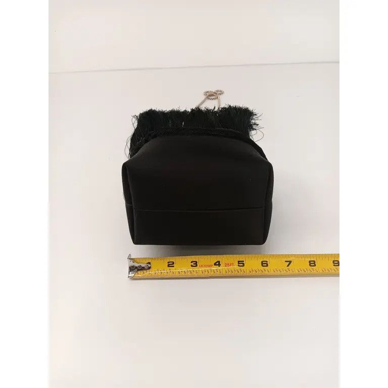 Jimmy Choo Jimmy Choo Bon Bon Small Fringed Satin Bucket Bag - Black Size ONE SIZE - 14 Thumbnail