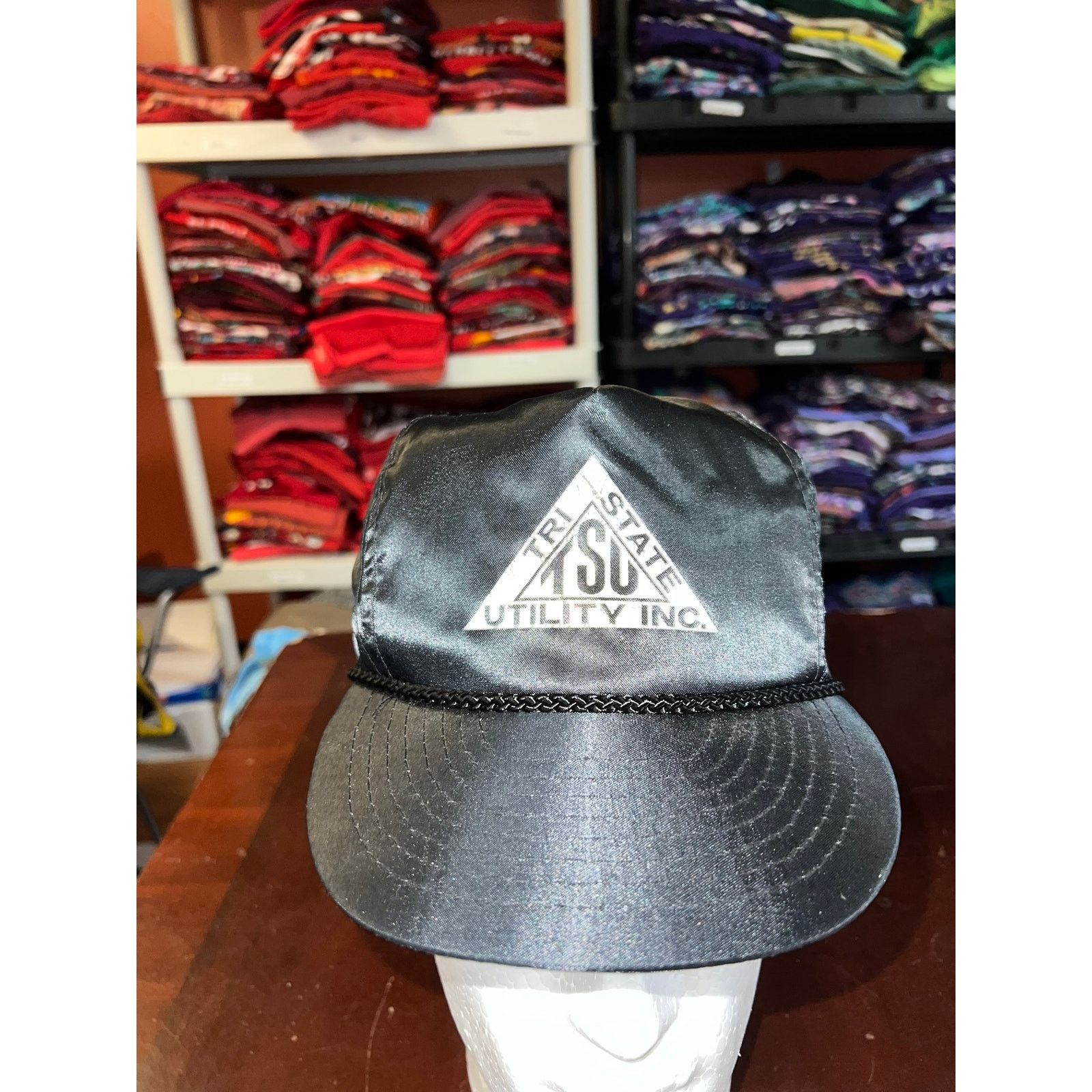 Vintage Vintage Tri State Utility Snapback Cap Headwear Hat Black OS Size ONE SIZE - 1 Thumbnail
