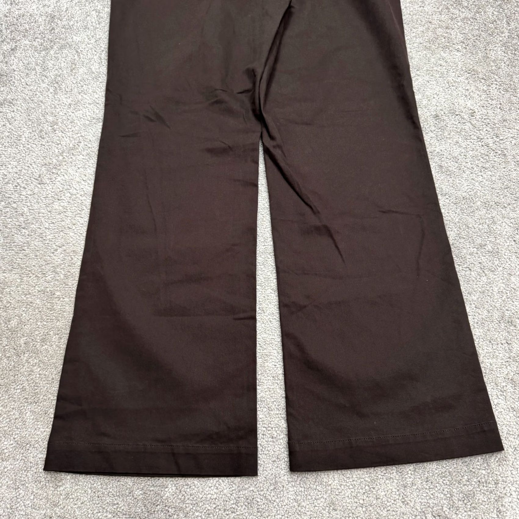 Talbots Talbots Dress Pants Womens 12W Brown Cotton Stretch Flared Leg High Rise Slim Inseam 31 In Size 34" / US 12 / IT 48 - 6 Thumbnail