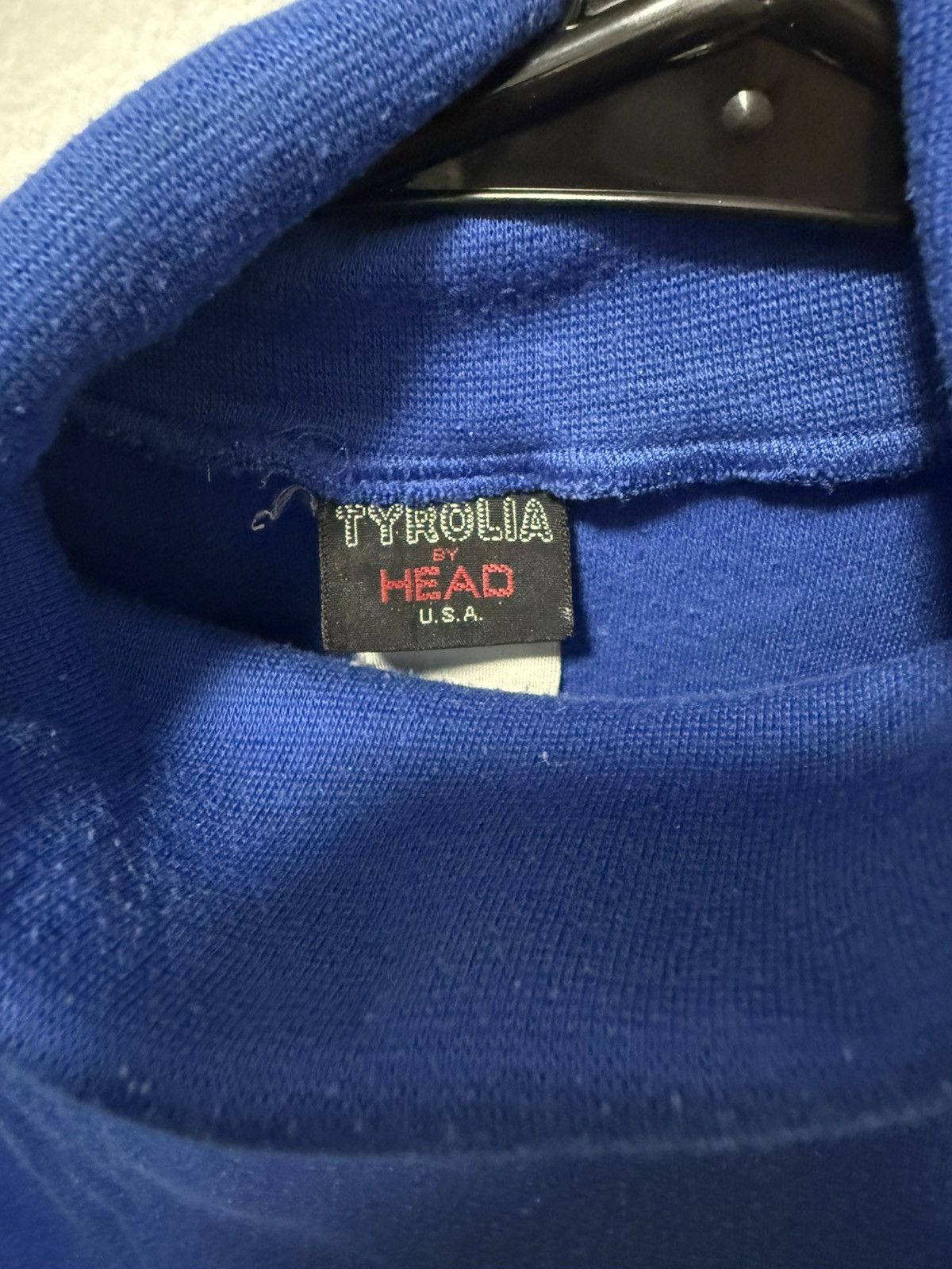 Other Vintage single stitch royal blue turtleneck Size S / US 4 / IT 40 - 3 Thumbnail