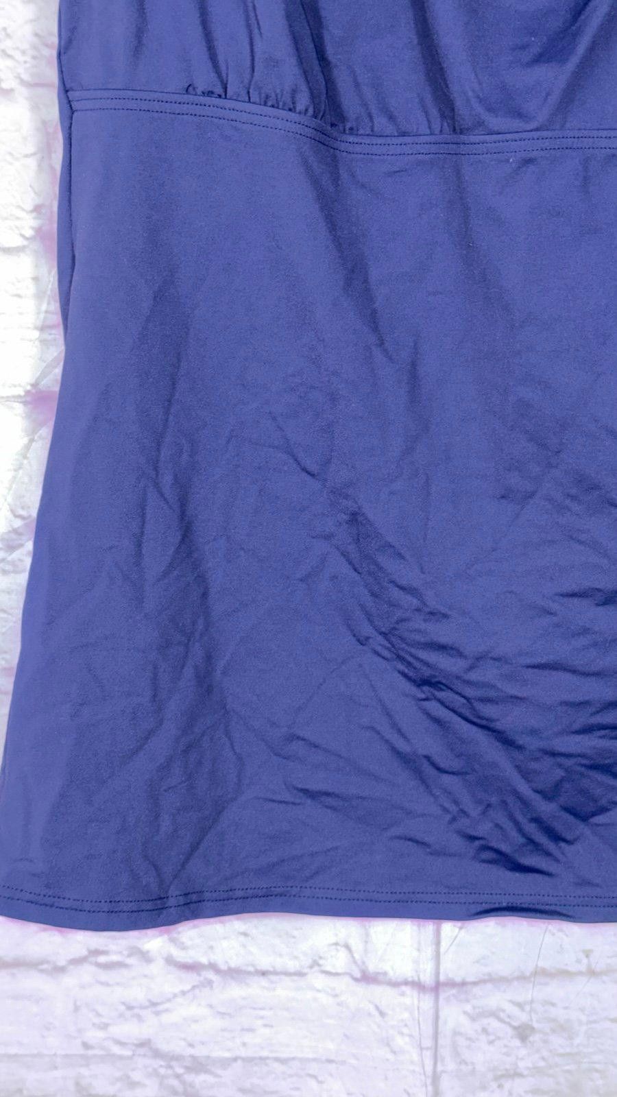 Lands' End Lands' End Square-Neck Underwire Tankini Swimsuit Top 18L Size ONE SIZE - 4 Thumbnail