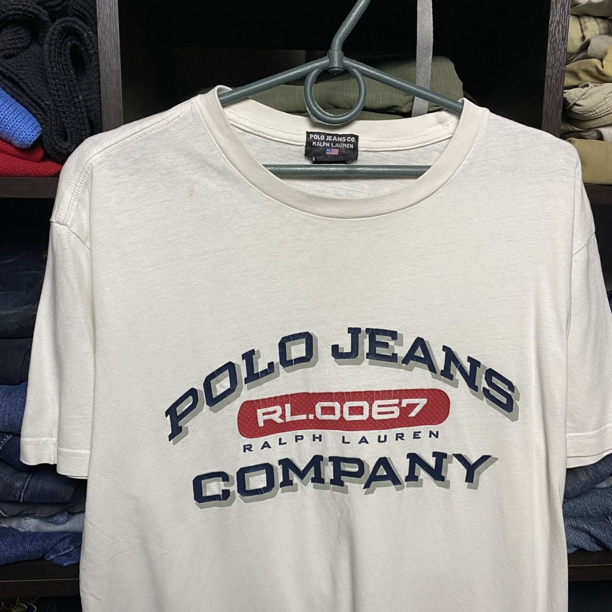 Polo Ralph Lauren Vintage Polo Ralph Lauren Jeans big logo y2k opium tee sizeL Size US L / EU 52-54 / 3 - 2 Thumbnail