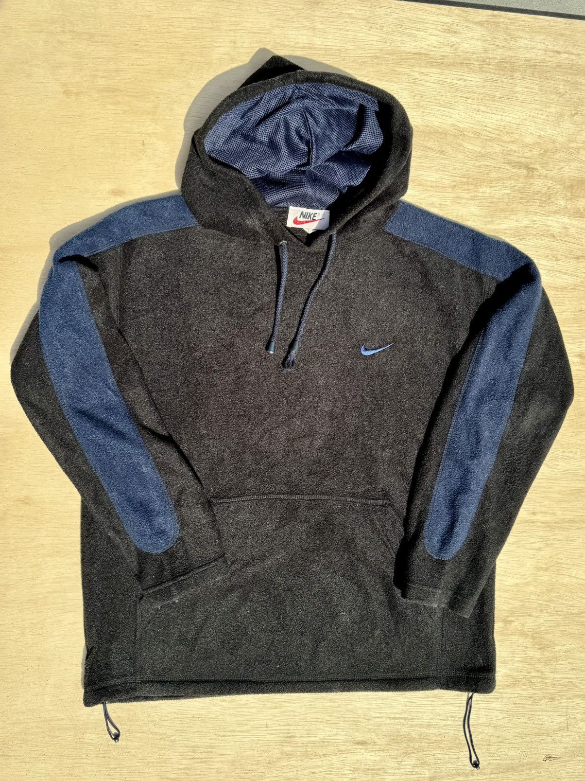 Nike × Vintage Nike Vintage 90’s Fleece Rap Hip Hop Pullover Hoodie Size US L / EU 52-54 / 3 - 1 Thumbnail