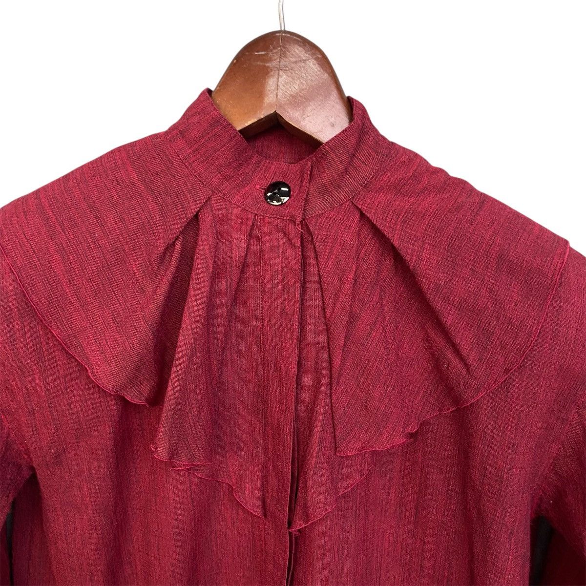 Christian Dior Monsieur Christian Dior Vintage Ruffle Blouse Archive Elegant Cut Size M / US 6-8 / IT 42-44 - 15 Thumbnail