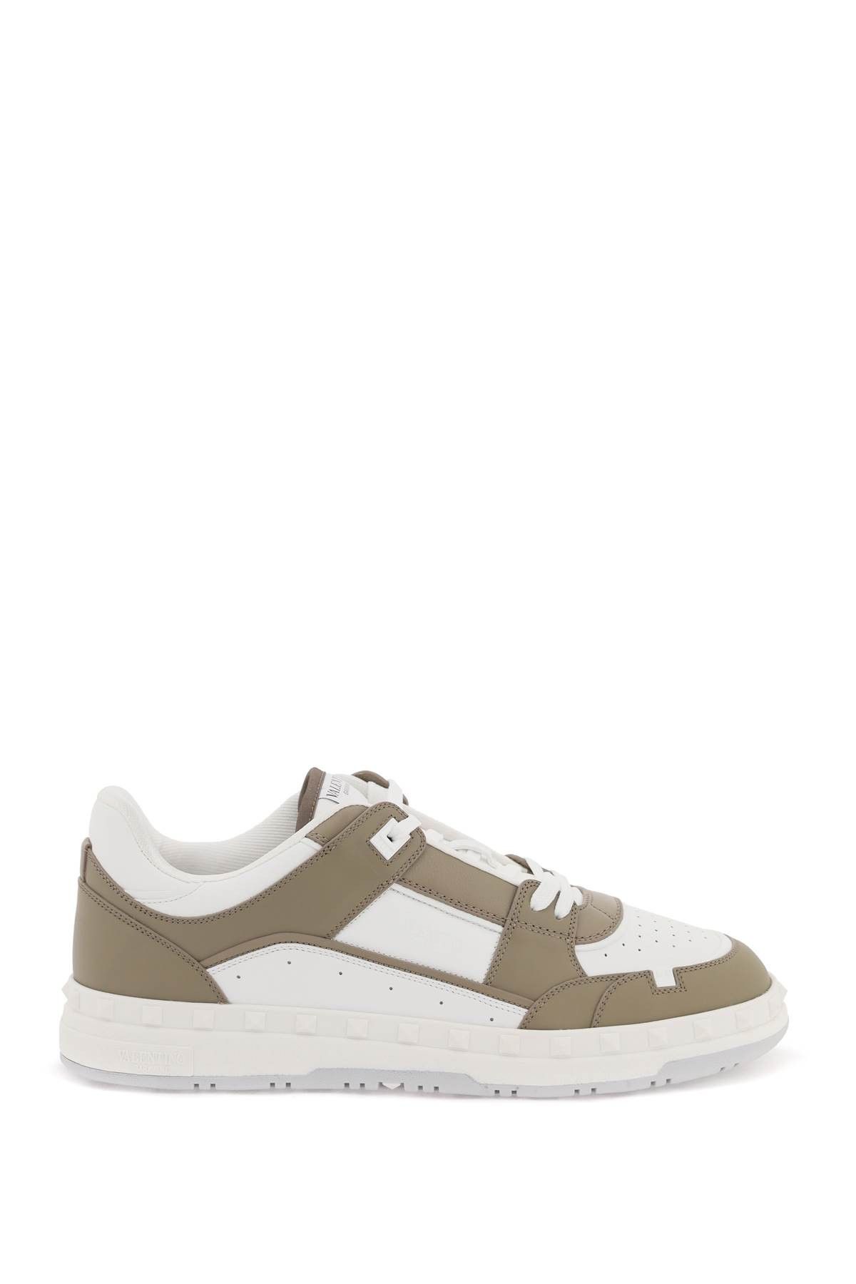 image of Valentino Garavani Freedots Low-Top Sneakers in Bianco New Chinos, Men's (Size 12)