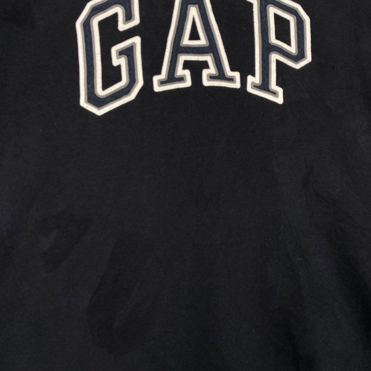 Gap × Vintage Vintage GAP Embroidered Crewneck Sweatshirt Black Size US L / EU 52-54 / 3 - 6 Thumbnail