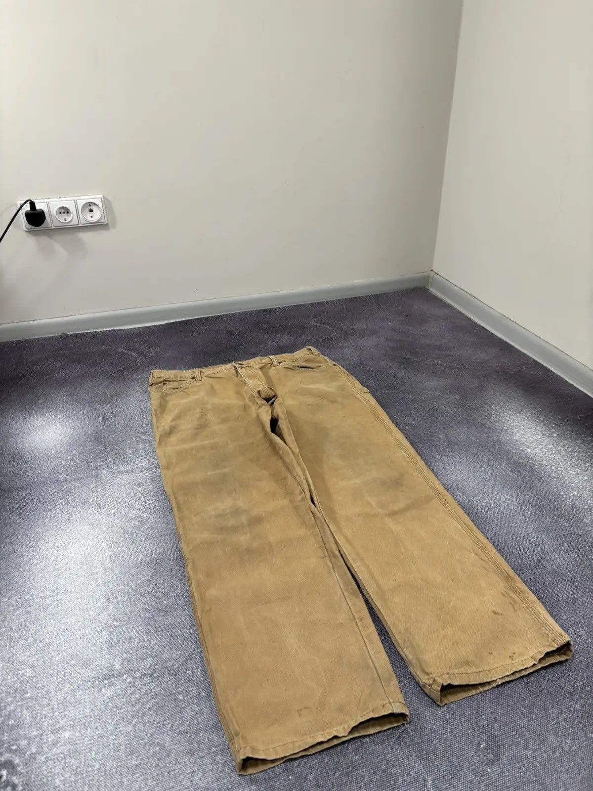 Dickies × Vintage Vintage Dickies Y2K Skate Orange Work Carpenter Baggy Pants Size US 38 / EU 54 - 7 Thumbnail