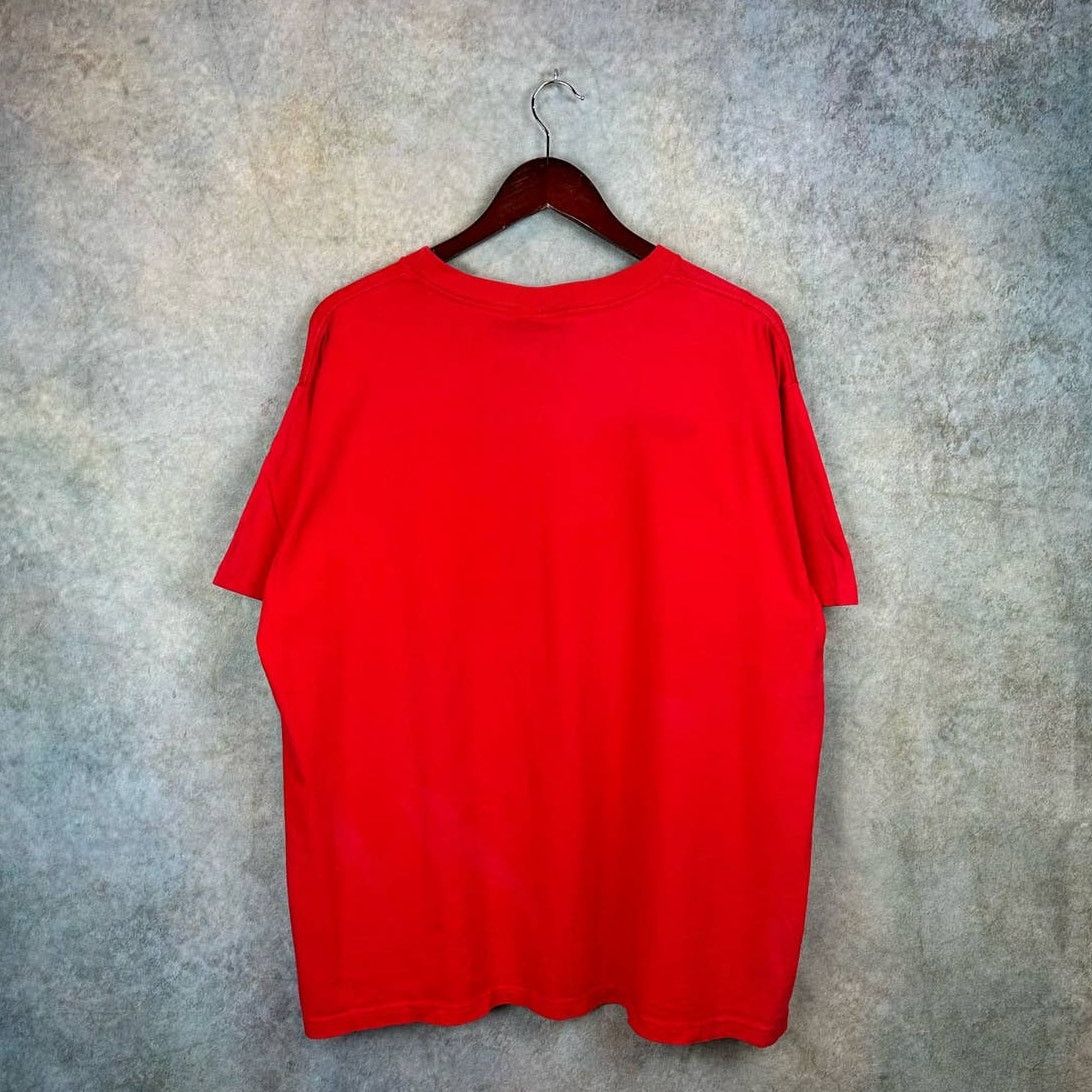 The Game × Vintage Vintage 90s Wisconsin Badgers T Shirt Mens Sz L Red Size US L / EU 52-54 / 3 - 3 Thumbnail