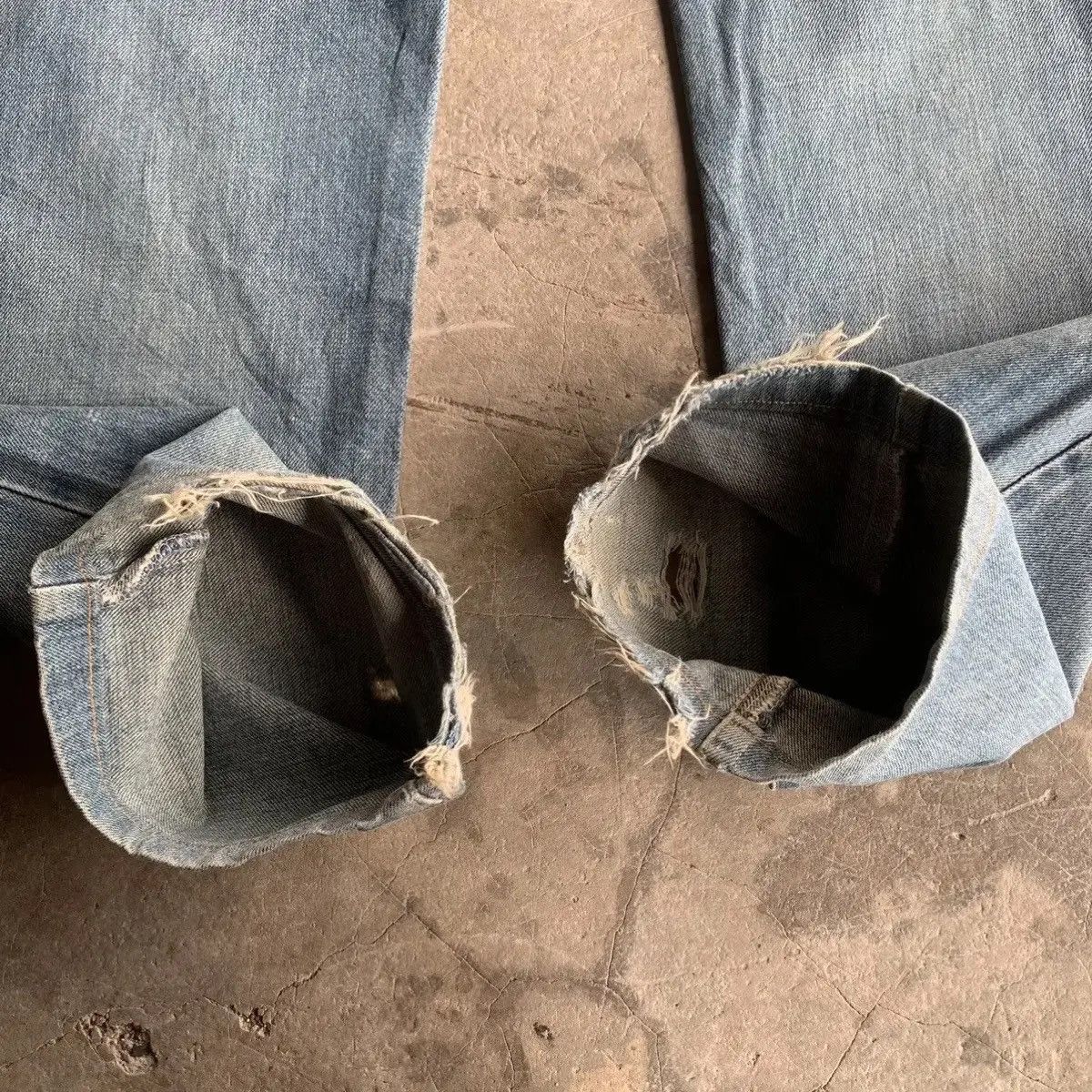 Destroy Lonely 📌 DESTROYED !! Y2K Edwin Frontier 32x30 Jeans Vintage Pants Size US 32 / EU 48 - 12 Thumbnail