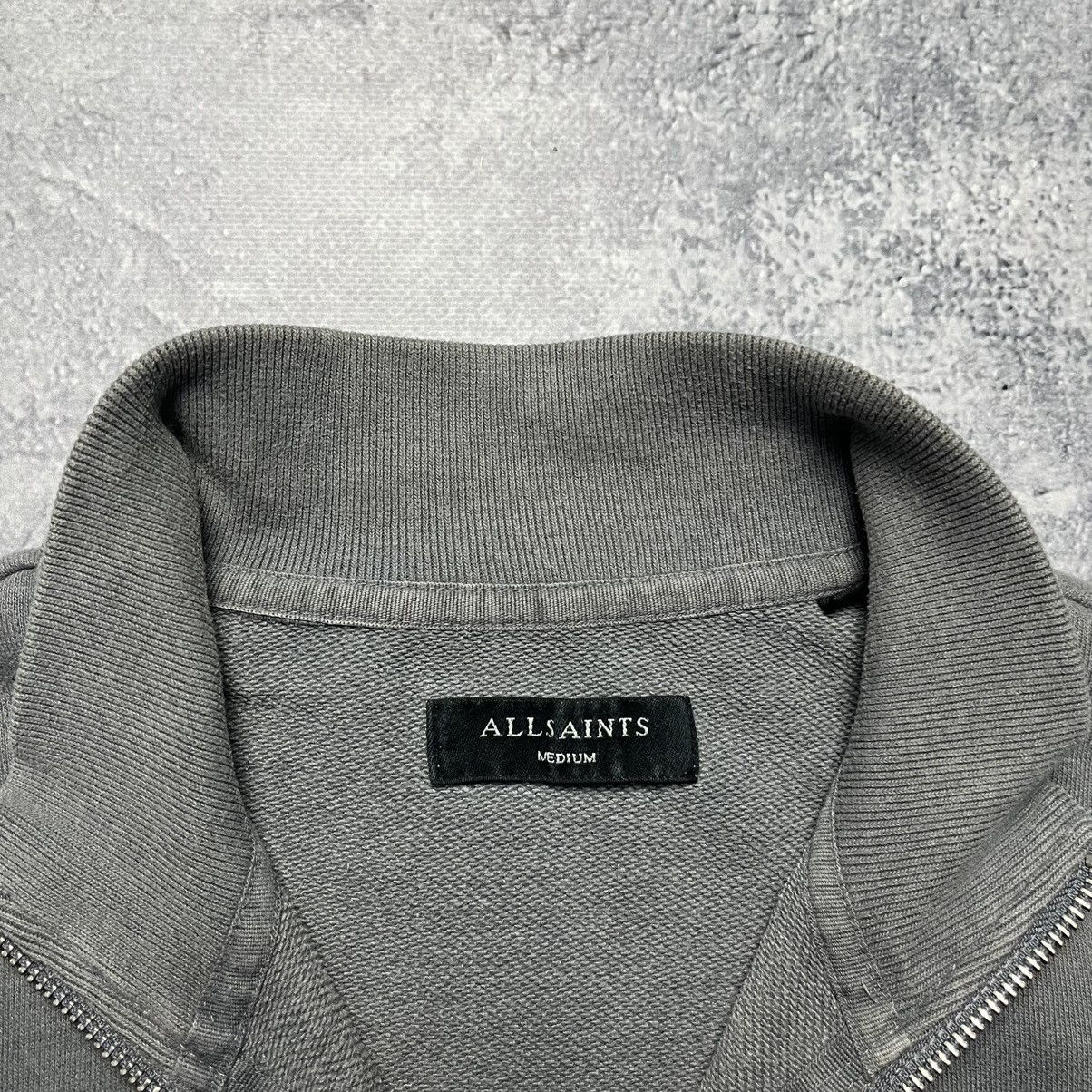 Allsaints Vintage Allsaints 1/3 Zip Gray Sweatshirt Streetwear Y2K Size US M / EU 48-50 / 2 - 9 Thumbnail