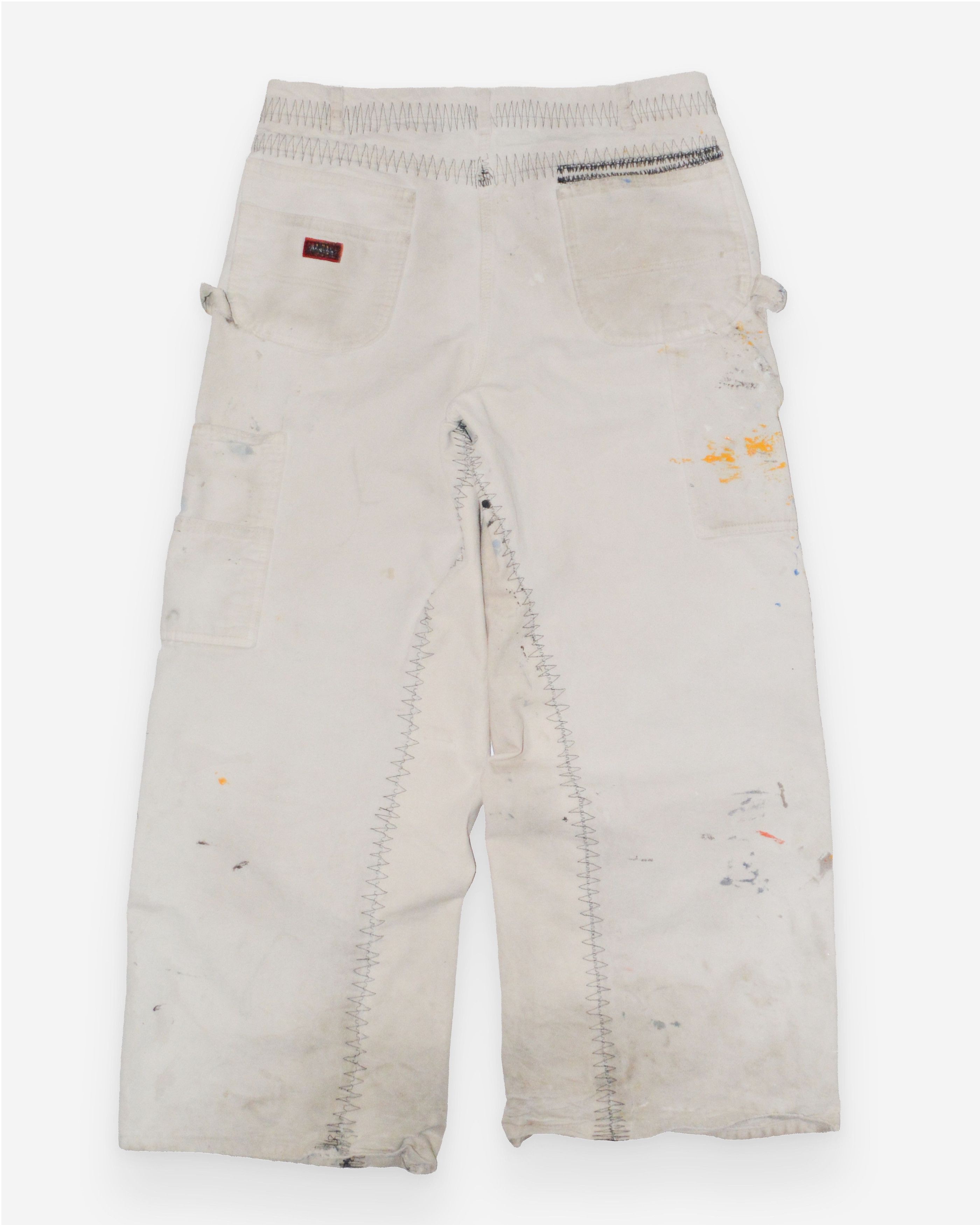 Vintage Paint-Riddled White Carpenters Size US 36 / EU 52 - 3 Thumbnail