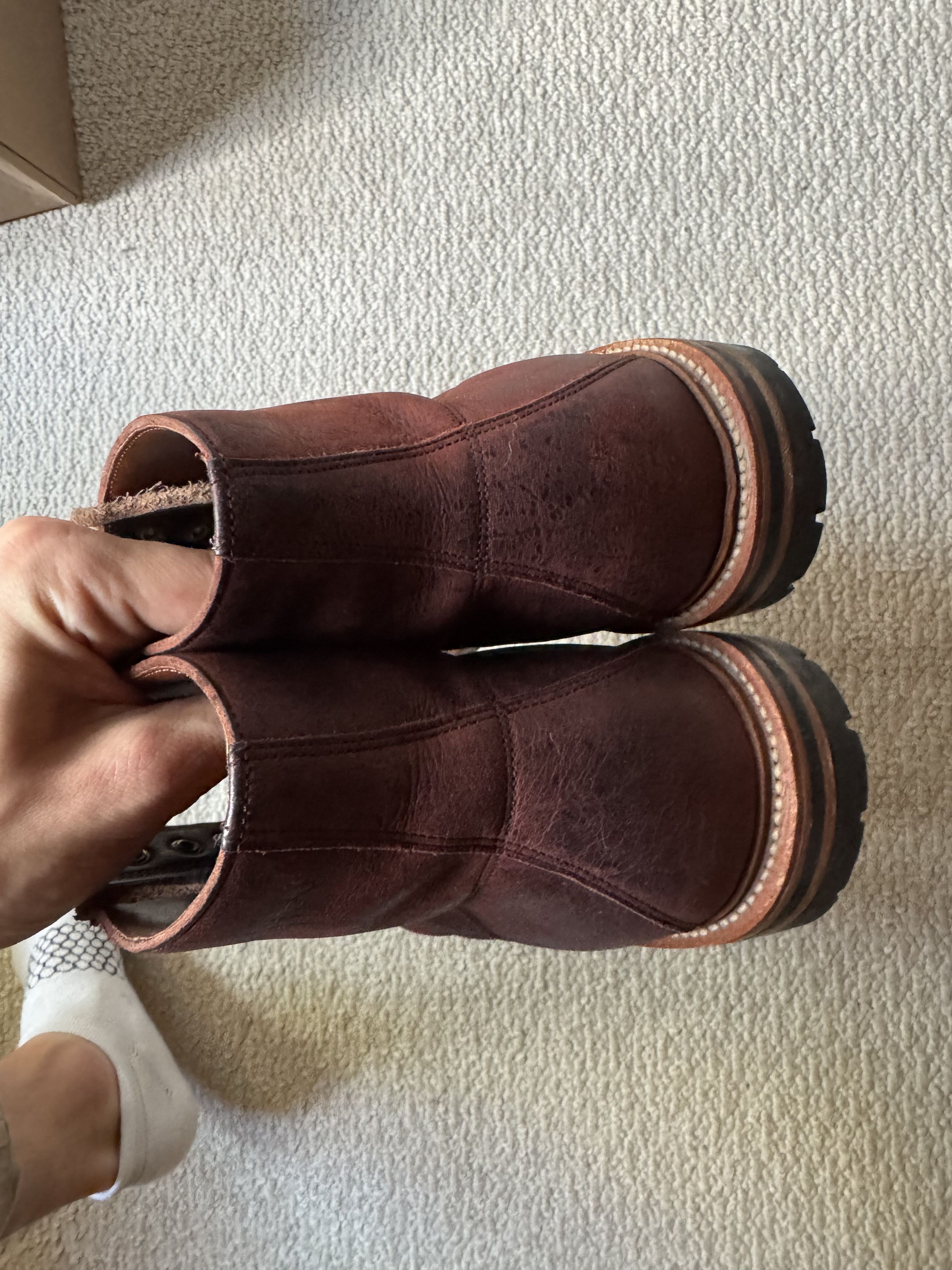 Grant Stone Brass Boot Dark Burgundy Kudu Size US 10 / EU 43 - 5 Thumbnail