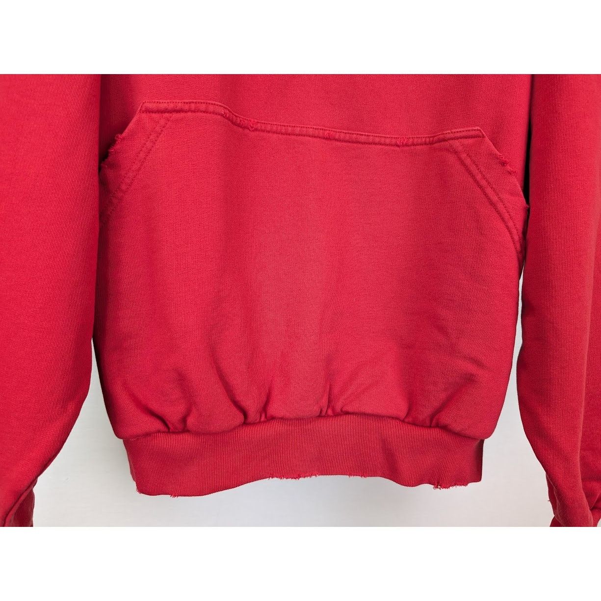Balenciaga o1rshd1 Round Hoodie in Faded Red Size US S / EU 44-46 / 1 - 7 Thumbnail