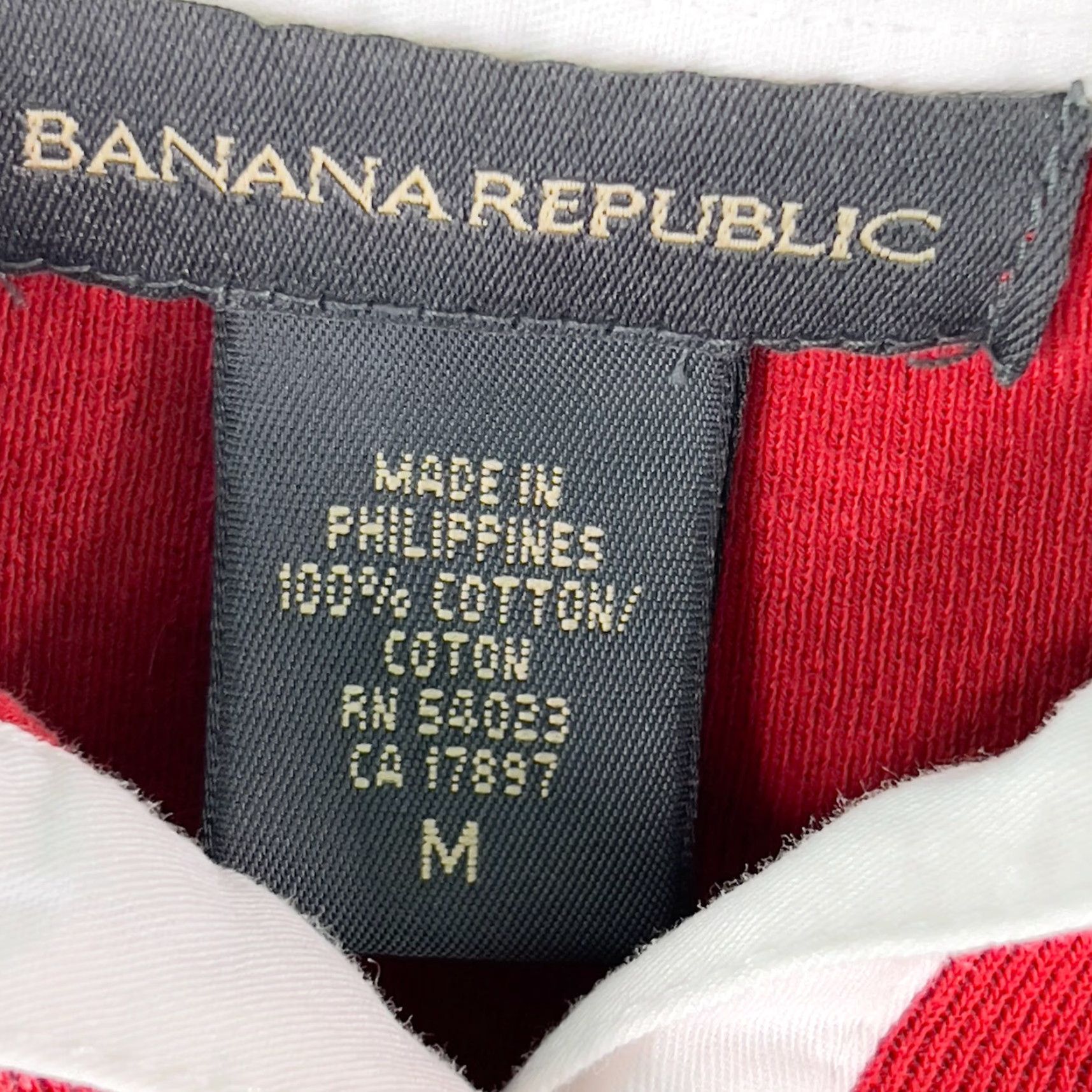 Banana Republic Banana Republic Sweater Pullover Long Sleeve Red Knit 100% Cotton M Womens Classic solid Button Collared Casual Kn/US Seller Size M / US 6-8 / IT 42-44 - 6 Thumbnail