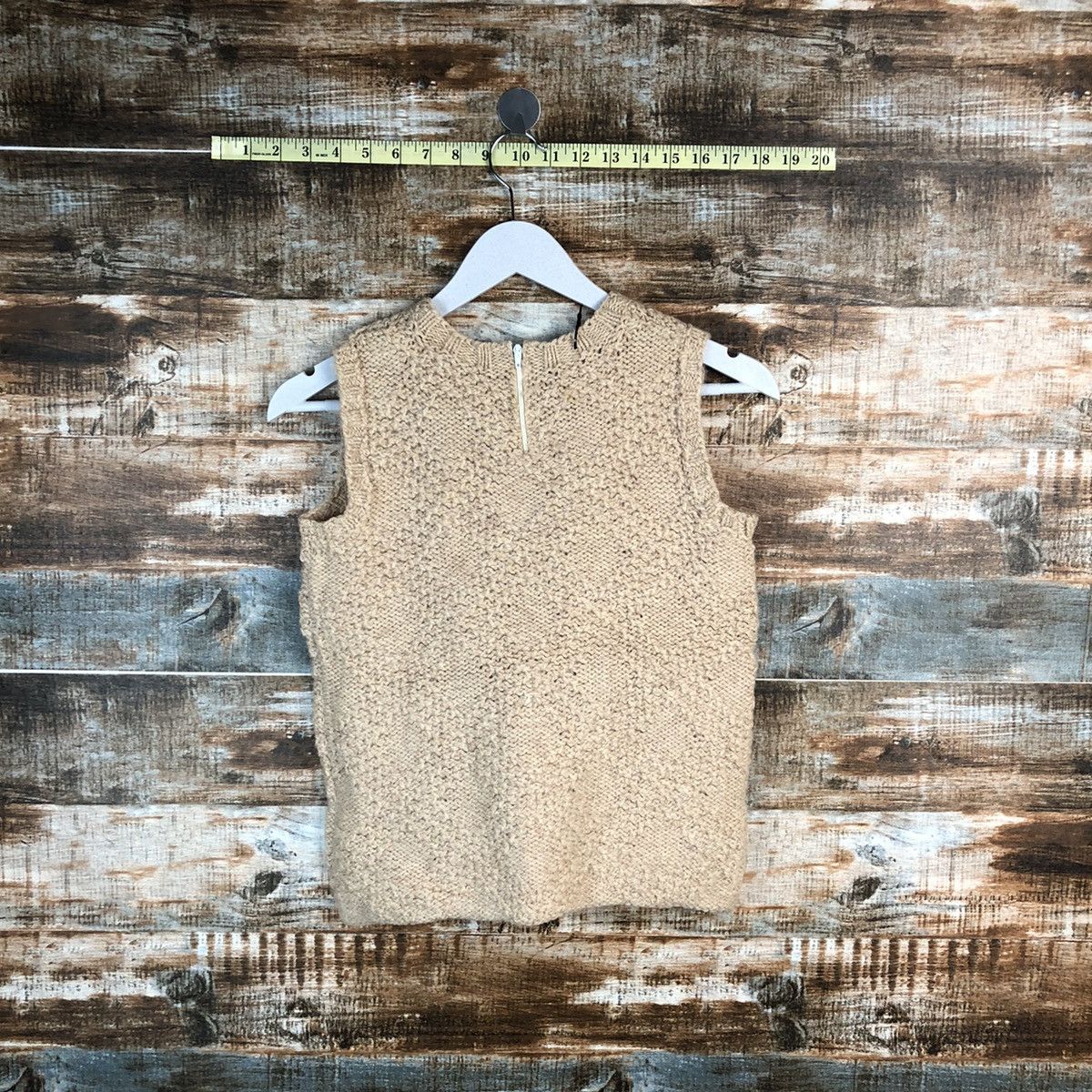 Homespun Knitwear × Japanese Brand Julie Skarland Brown Vest Knitwear #A1664 Size XS / US 0-2 / IT 36-38 - 9 Thumbnail