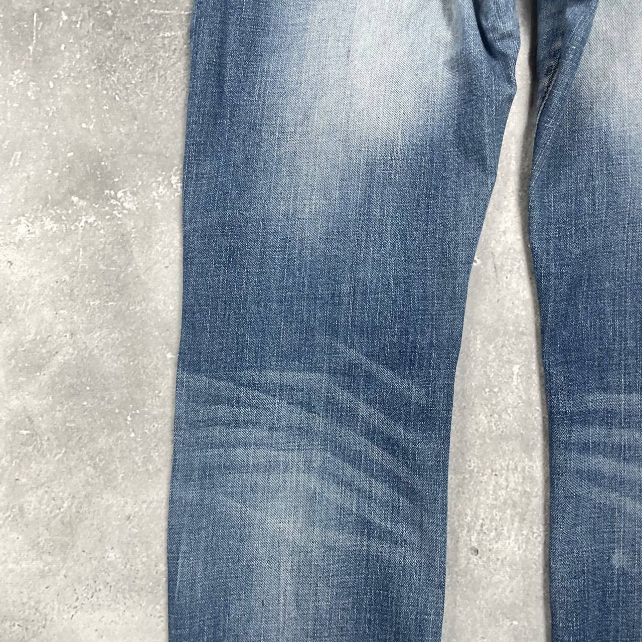 Armani Vintage 2000s ARMANI JEANS Distressed Y2K Jeans Blue Size 34 Size US 34 / EU 50 - 22 Thumbnail