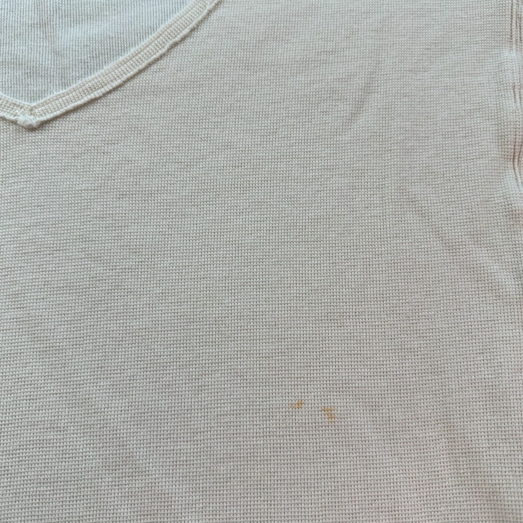 Anthropologie Anthropologie Shirt Womens S Ivory V-Neck Thermal Top Bohemian Long Sleeve Viscose Cotton Knit Logo Casual Regular Basic ADULT Womens Size S / US 4 / IT 40 - 5 Thumbnail