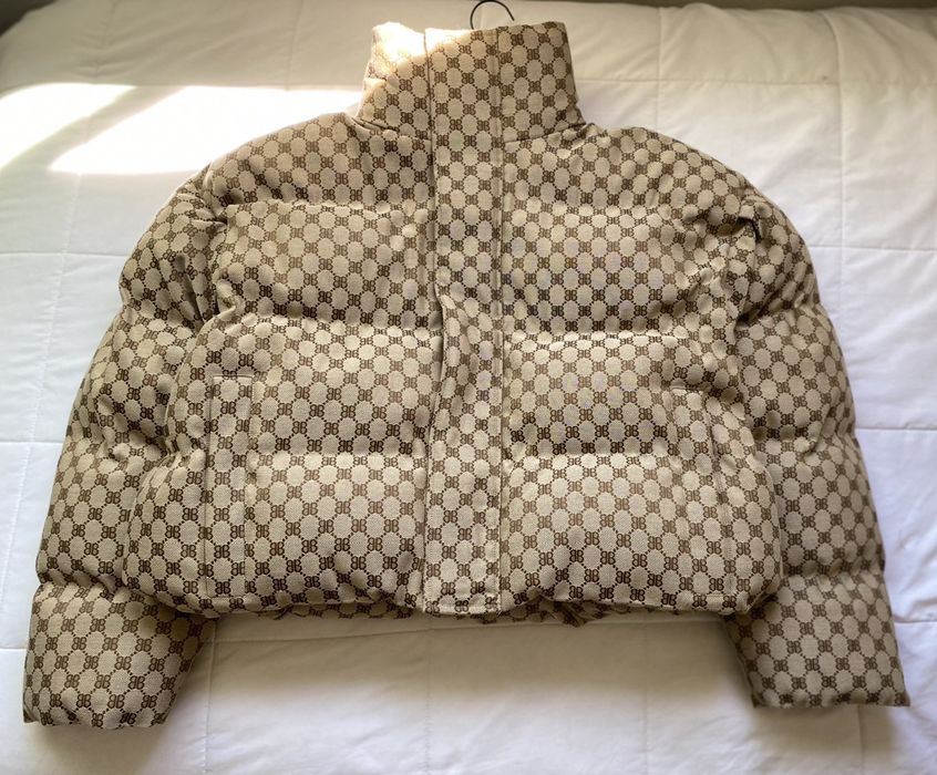 Gucci Hacker Monogram Puffer Jacket